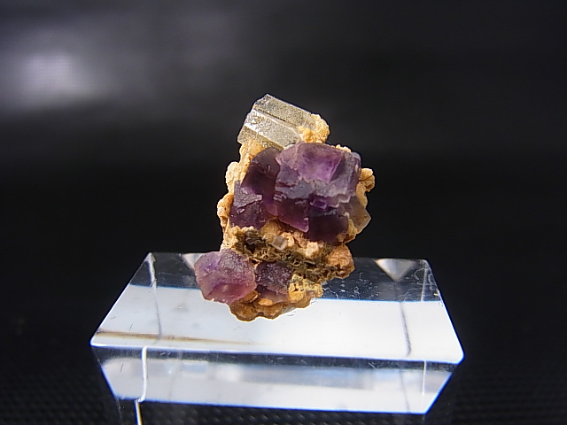 画像: ドイツ・ザクセン州産フローライトonグリーン水晶(シデライト共生) 1.7g