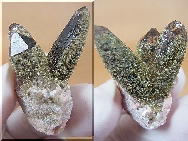 画像: 新産地：ベトナム・ニントゥアン産エピドート/水晶原石（水晶/長石/トパーズ共生） 15.0g