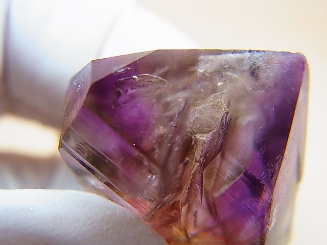 画像: 新産地：ベトナム・ニントゥアン産アメジスト原石（セプター/水入り） 21.5g