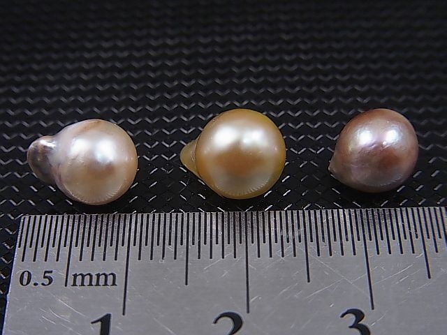 画像: ベトナム・ニャチャン産バロックパール（アコヤ貝/穴開け無し） 3点セット