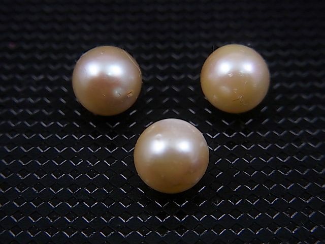 画像2: ベトナム・ニャチャン産パール（アコヤ貝/穴開け無し） 3点セット