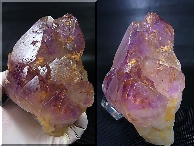 画像: キャビネットサイズ：ベトナムYen Bai産アメジスト原石（カテドラル型） 852.2g