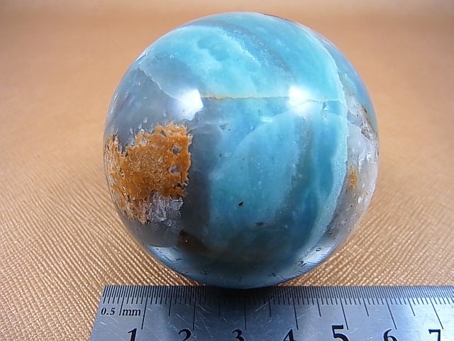 画像: ブラジル産アマゾナイト丸玉 53.5mm