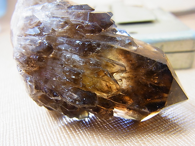 画像: コンゴ・カタンガ産スモーキー天然シトリン水晶（キャンドル型） 52.0g