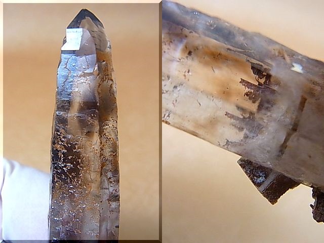 画像: マラウイ・マロサ産レーザーポイント水晶（エジリン/ジルコン共生） 19.2g