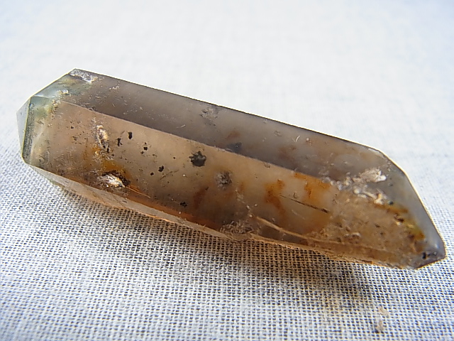 画像: 新産地：ベトナム・ニントゥアン産スモーキー水晶（ＤＴ/エピドート内包） 20.1g