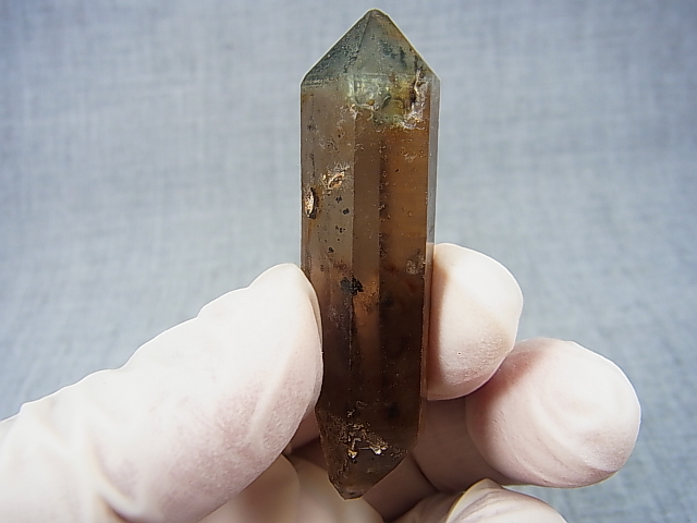 画像: 新産地：ベトナム・ニントゥアン産スモーキー水晶（ＤＴ/エピドート内包） 20.1g