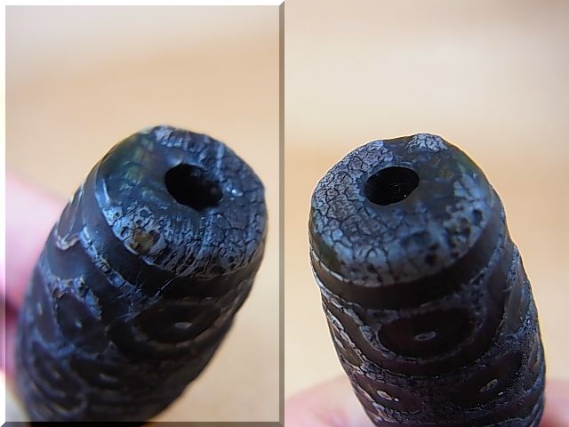 画像: 「三十六眼」老礦（ろうこう）現代天珠 直径約20.5×55.5mm