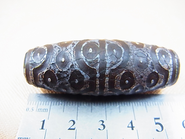 画像: 「三十六眼」老礦（ろうこう）現代天珠 直径約20.5×55.5mm