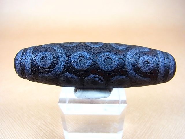 画像2: 「二十一眼」老礦（ろうこう）現代天珠 直径約20×71mm