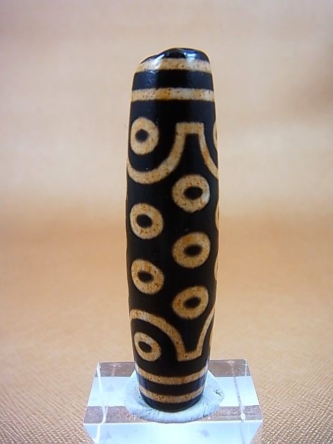 画像1: 「二十一眼」至純現代天珠 直径約14×56mm